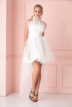 Load image into Gallery viewer, White tulle sleeveless mini dress